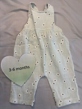 Rachel Zoe - Floral Baby Cotton Romper Overalls